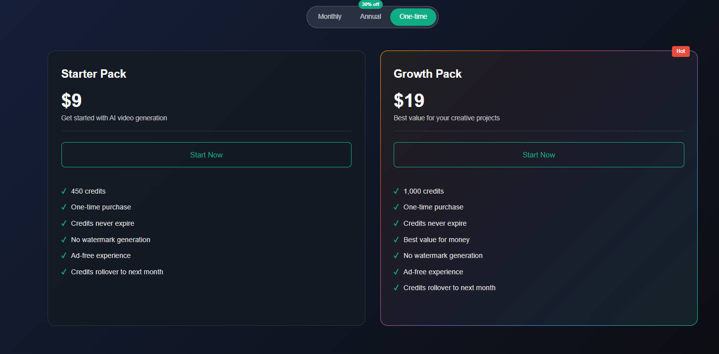 Pricing Comparison